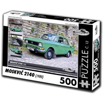 Retro-auta Puzzle č. 12 Moskvič 2140 (1980) 500 dílků (8594047726129)