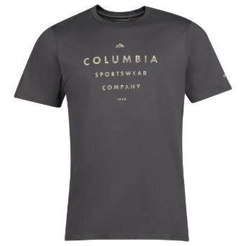 Columbia CSC SEASONAL LOGO TEE Pánské tričko s krátkým rukávem, tmavě šedá, velikost S