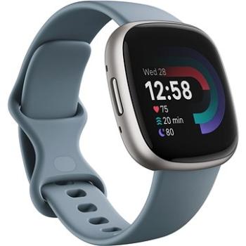 Fitbit Versa 4 Waterfall Blue / Platinum  (FB523SRAG)