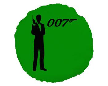 Kulatý polštář James Bond