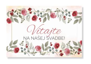 Uvítací tabule - Vintage Rose