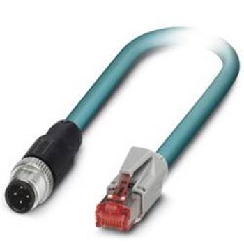 Síťový kabel M 12 / RJ45 Phoenix Contact 1403499, CAT 5e, SF/UTP, 3.00 m, zelená