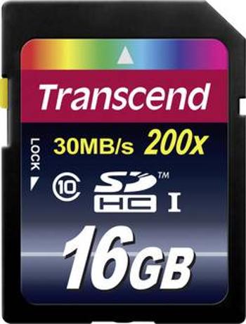 Paměťová karta SDHC 16 GB Transcend Premium Class 10