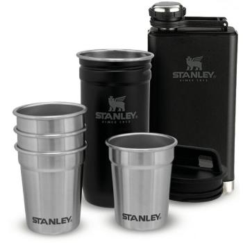 STANLEY ADVENTURE SERIES 250ml Placatka + panáky, černá, velikost UNI