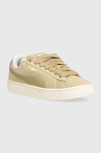 Kožené sneakers boty Puma Suede XL béžová barva, 395205