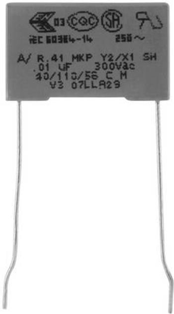 Odrušovací kondenzátor MKP radiální Kemet R413F12200000M+, 2.2 nF, 300 V, 20 %, 1 ks