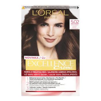 L'Oréal Paris Excellence Creme Triple Protection 48 ml barva na vlasy pro ženy 5,02 Light Brown na všechny typy vlasů