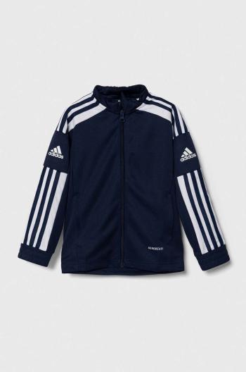 Dětská mikina adidas Performance SQ21 TR JKT Y tmavomodrá barva, vzorovaná