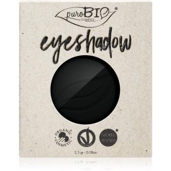 puroBIO Cosmetics Compact Eyeshadows oční stíny náhradní náplň odstín 04 Black 2,5 g