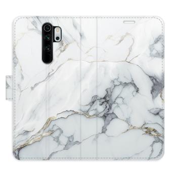 Flipové pouzdro iSaprio - SilverMarble 15 - Xiaomi Redmi Note 8 Pro