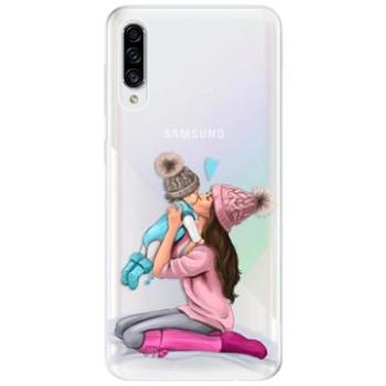 iSaprio Kissing Mom - Brunette and Boy pro Samsung Galaxy A30s (kmbruboy-TPU2_A30S)