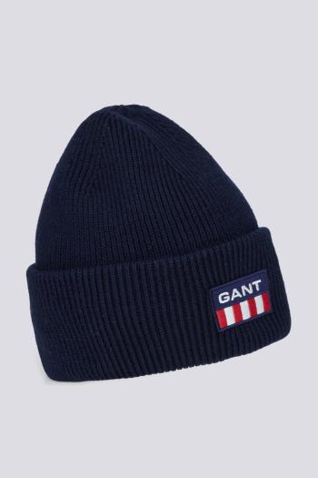 ČEPICE GANT UNISEX. RETRO SHIELD BEANIE modrá None