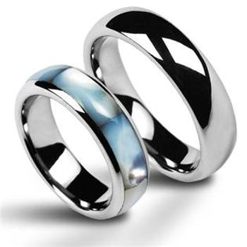 NUBIS® NWF1019 Dámský snubní prsten s perletí - velikost 59 - NWF1019-59