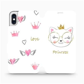 Flipové pouzdro na mobil Apple iPhone XS - MH03S Kočička princess (5903226731589)