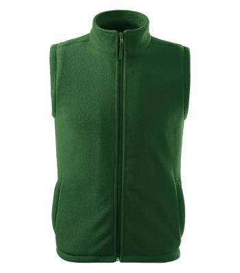 MALFINI Fleecová vesta Next - Lahvově zelená | XXL