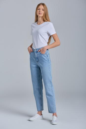 DŽÍNY GANT D1. STRAIGHT HW CROPPED JEANS modrá 27