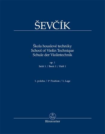 KN Otakar Ševčík - Škola houslové techniky op. 1, sešit 1, 1. poloha