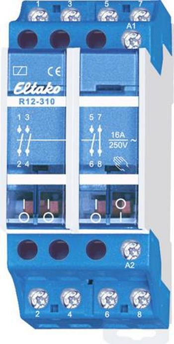 Spínací relé 230 V. 3 spínací kontakt / 1 rozpínací kontakt 16 A / 250 V AC Eltako R12-310-230V, 230 V, 16 A, 1 rozpínací kontakt, 3 spínací kontakty