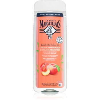 Le Petit Marseillais White Peach & Nectarine Bio jemný sprchový gel 400 ml