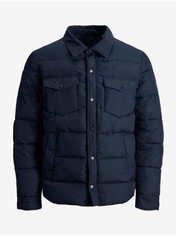 Tmavě modrá prošívaná bunda Jack & Jones Alpine