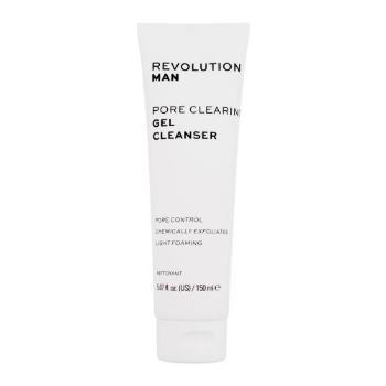 Revolution Man Pore Clearing Gel Cleanser 150 ml čisticí gel pro muže na mastnou pleť; na problematickou pleť s akné