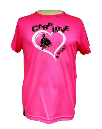 R-Spekt Dětské tričko Carp Love fluo pink - 5/6 yrs