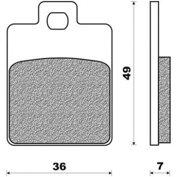 NEWFREN brzdové destičky (směs SCOOTER ELITE SINTERED) (2ks) M502-648 (M502-648)