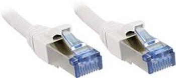 Síťový kabel RJ45 LINDY 47192, CAT 6A, S/FTP, 1.00 m, bílá