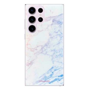 Odolné silikonové pouzdro iSaprio - Raibow Marble 10 - Samsung Galaxy S23 Ultra