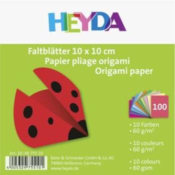 HEYDA Papíry na origami 10 x 10 cm ( 100 ks )