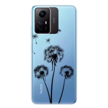 Odolné silikonové pouzdro iSaprio - Three Dandelions - black - Xiaomi Redmi Note 12S