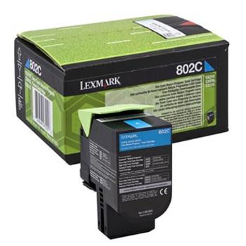 Lexmark originální toner 80C20C0, cyan, 1000str., return, Lexmark CX310dn, CX310n, CX410de, CX410
