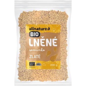Allnature Lněné semínko zlaté BIO semínka 200 g