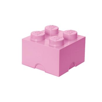 LEGO úložný box 4 – světle růžová