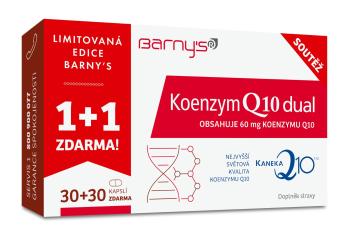 Barny´s Koenzym Q10 Dual 60 mg limitovaná edice 30+30 kapslí