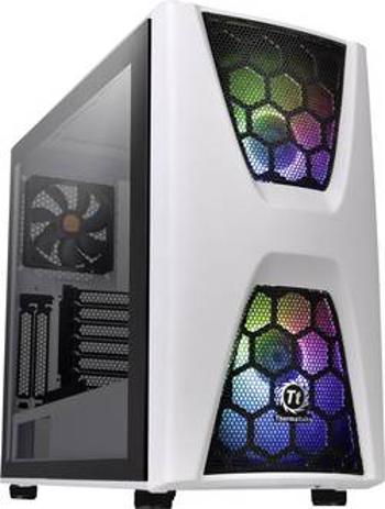 PC skříň, herní pouzdro midi tower Thermaltake COMMANDER C34 TG, bílá, černá