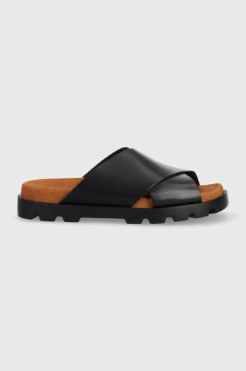 Kožené pantofle Camper Brutus Sandal dámské, černá barva, K201321.014
