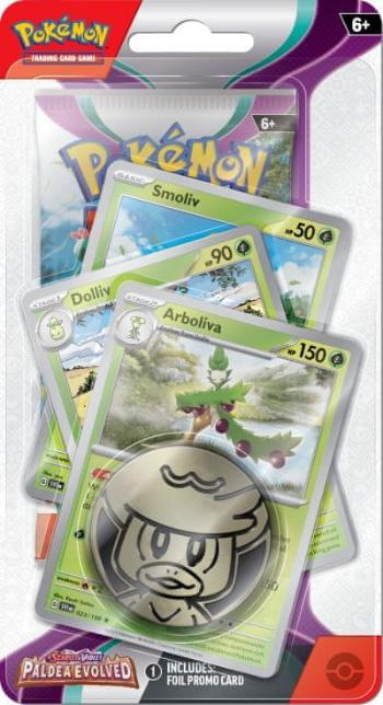 Pokémon TCG: SV02 Paldea Evolved - Premium Checklane Blister Arboliva