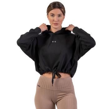 Volná crop mikina Nebbia Iconic 421  Black  XS/S