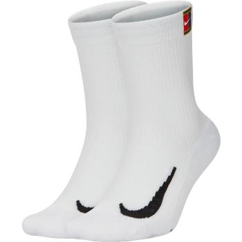Nike MULTIPLIER CREW 2PR CUSH Unisexové ponožky, bílá, velikost 38-42