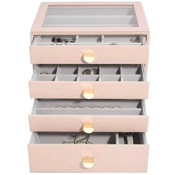 Stackers, Šperkovnice se šuplíky 4 v 1 Blush Classic Drawers | růžová (75893)