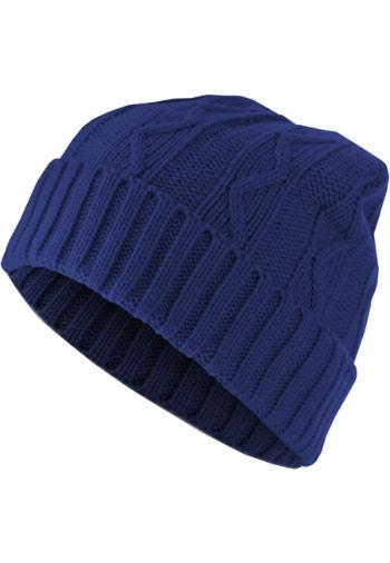 Urban Classics Beanie Cable Flap royal - UNI