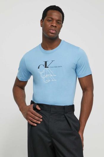 Bavlněné tričko Calvin Klein Jeans s potiskem, J30J325352