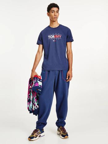 Tommy Jeans pánské tmavě modré triko ESSENTIAL GRAPHIC - S (C87)