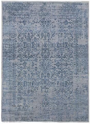 Diamond Carpets koberce Ručně vázaný kusový koberec Diamond DC-JK 1 Silver/blue - 180x275 cm Modrá