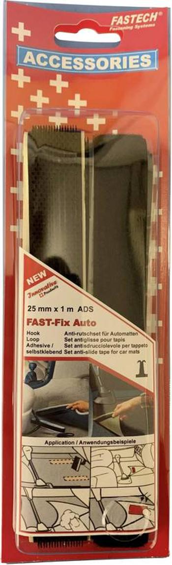 Samolepicí páska se suchým zipem (háčky) Fastech Fast Fix (905-MVA8), 1000 x 25 mm, černá