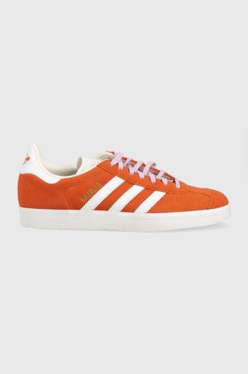 Semišové sneakers boty adidas Originals Gazelle oranžová barva