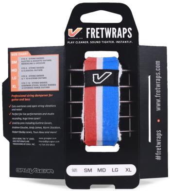 Gruvgear FretWraps World Flags Small Red/White/Blue