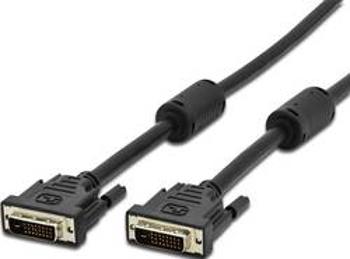 Kabel DVI 18+1 pin. Vidlice ⇔ vidlice, 1 m, černý