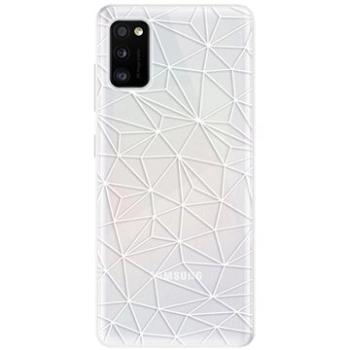 iSaprio Abstract Triangles 03 - white pro Samsung Galaxy A41 (trian03w-TPU3_A41)